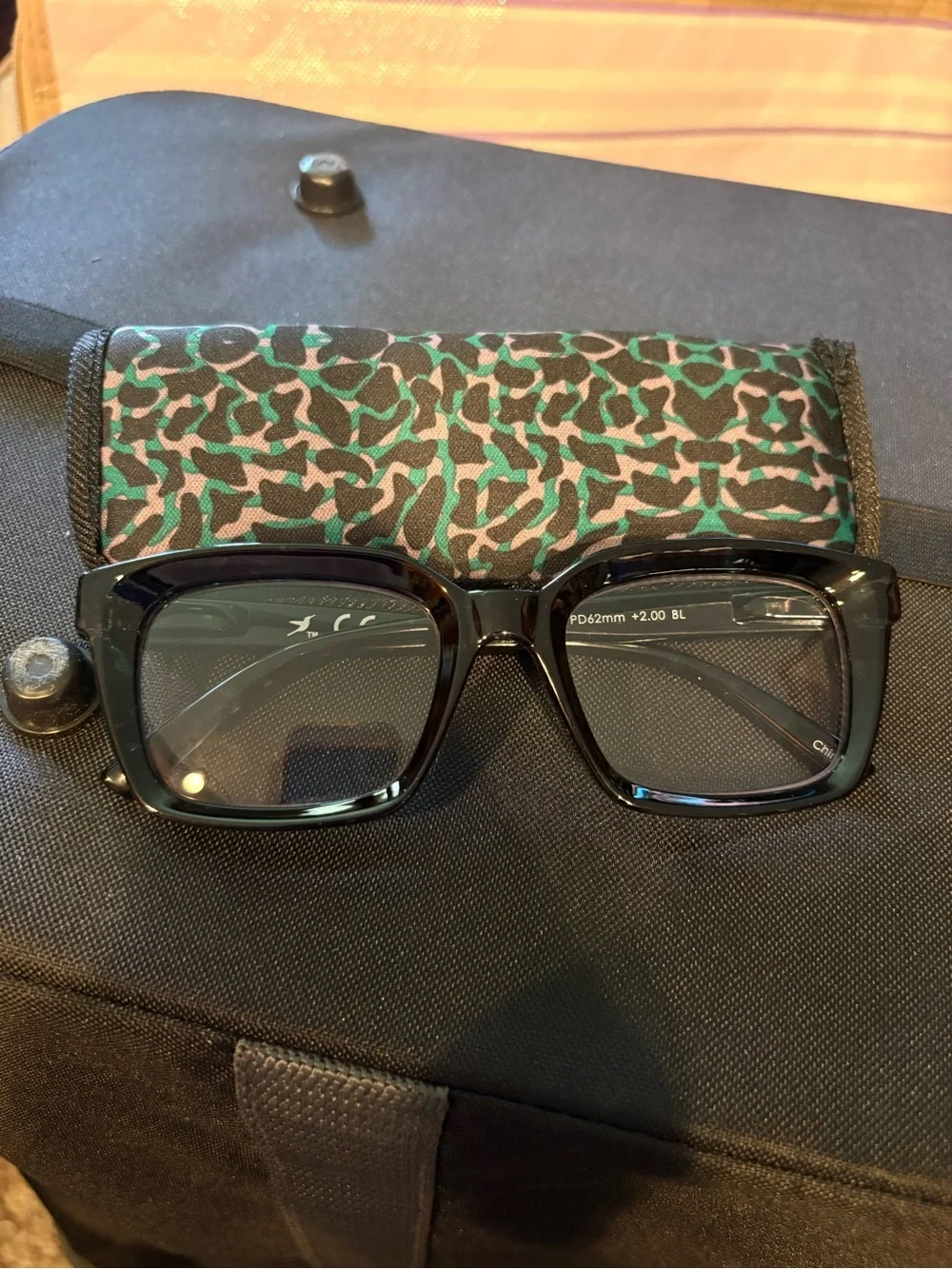 Hummingbird Green Tortoiseshell Square Frame Readers 2.0 Strength